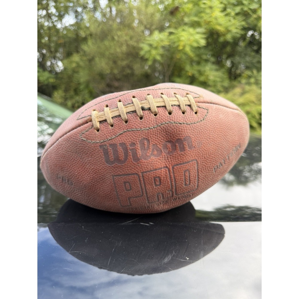 Vintage 1996 Wilson Pro Pattern Top Grain Leather Football Made in USA